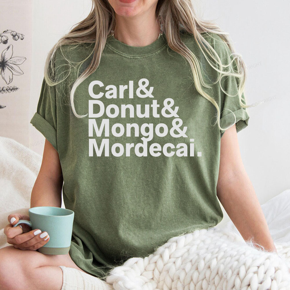 Donut Mongo Mordecai Unisex Washed T-shirt