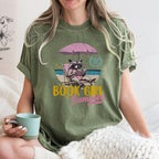 Book Girl Summer Unisex Washed T-shirt
