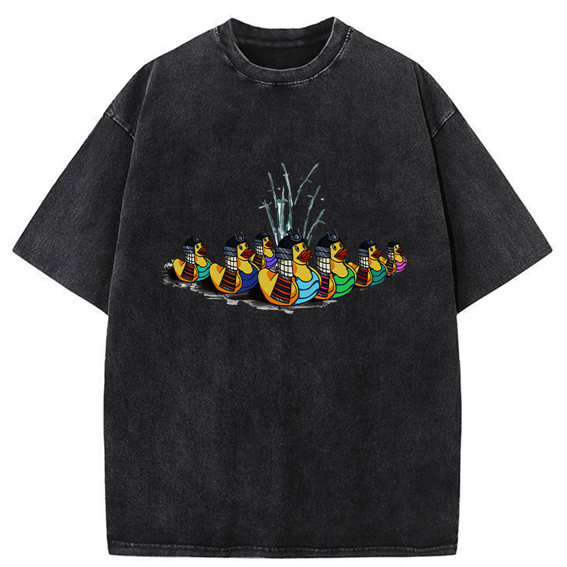 Samurai Ducks Washed T-Shirt