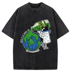 Funny Rice Ball With Wasabi Washed T-Shirt
