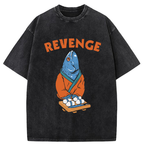 Retro Revenge Fish Washed T-Shirt