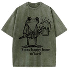 Happy Hour Frog Washed T-Shirt