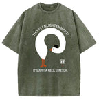 Funny Neck Stretch Of Zen Washed T-Shirt