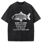Born To Swim Washed T-Shirt