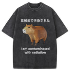 Capybara Contaminated By Radiation Washed T-Shirt
