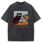 Van Gogh's Cat Washed T-Shirt