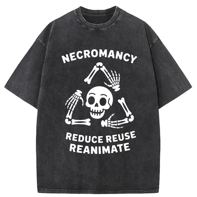 Unisex 3R Skull  Washed T-Shirt