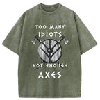 Unisex Viking Quotes Meme Washed T-Shirt