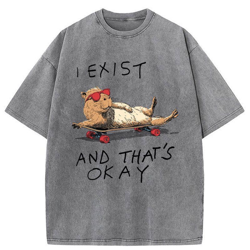 Unisex Existentially Chill Washed T-Shirt