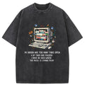 Unisex My Brain Has Crashed Washed T-Shirt