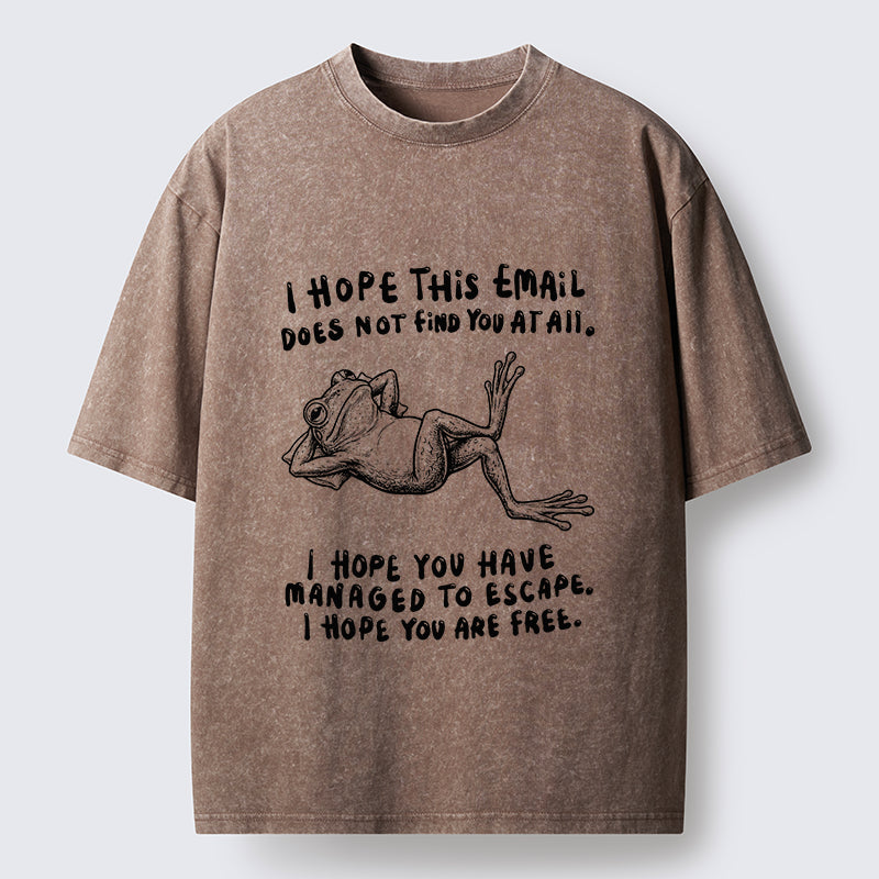 Unisex I Hope You Can Be Free Washed T-Shirt