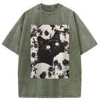 Desperate Cat Washed T-Shirt