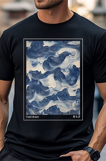 Yasuragi Wave Japanese Style Classic Tee