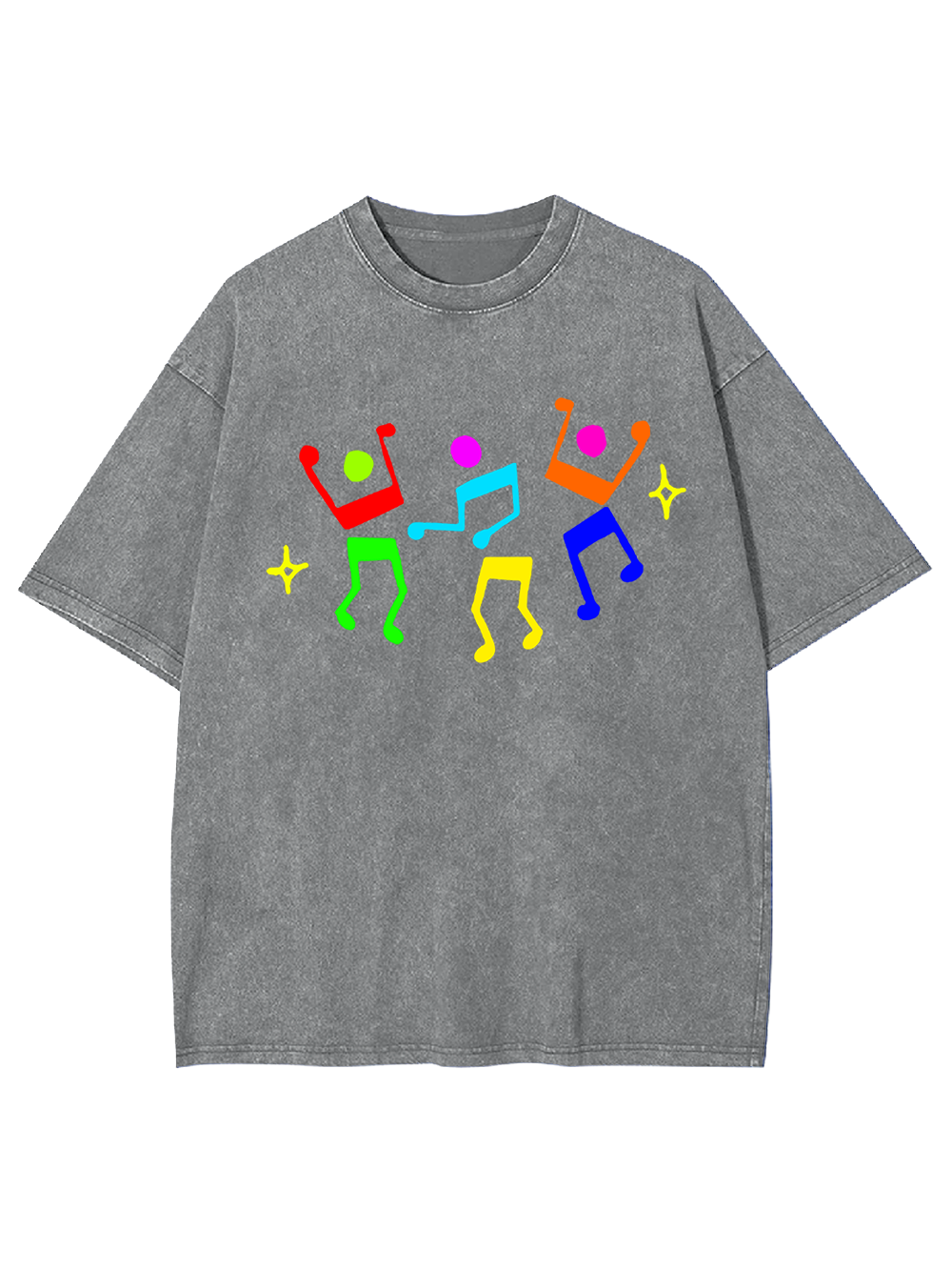 Unisex Dance Till Collapse Printed Washed Tee