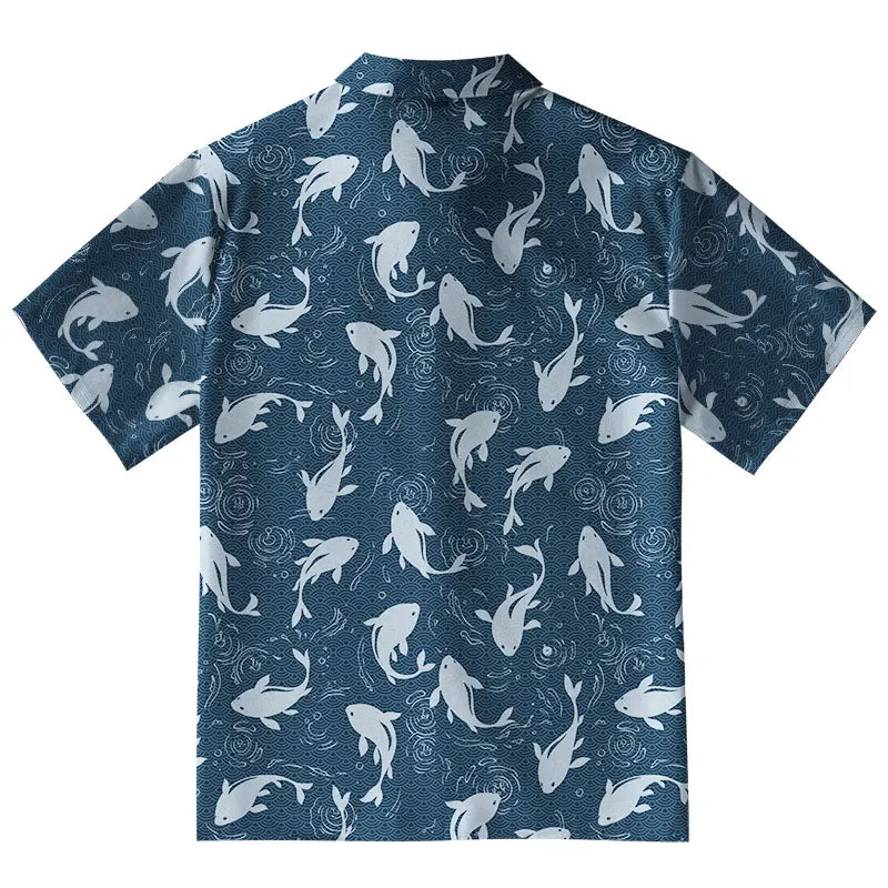 Dolphins Among The Waves Button-up Shirt