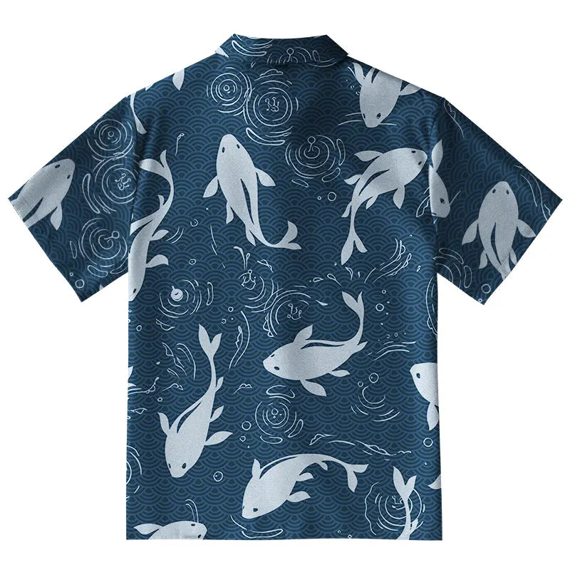 Playful Dolphins In Waves Button-up Shirt