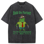 Wait I'm Too Excited Washed T-Shirt