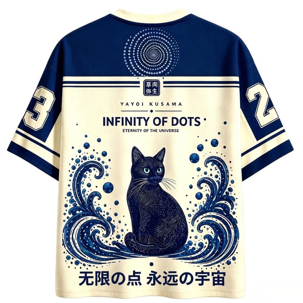 Yayoi Kusama Cat Jersey Shirts