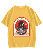 Ramen Lover Octopus Cotton casual T-shirt