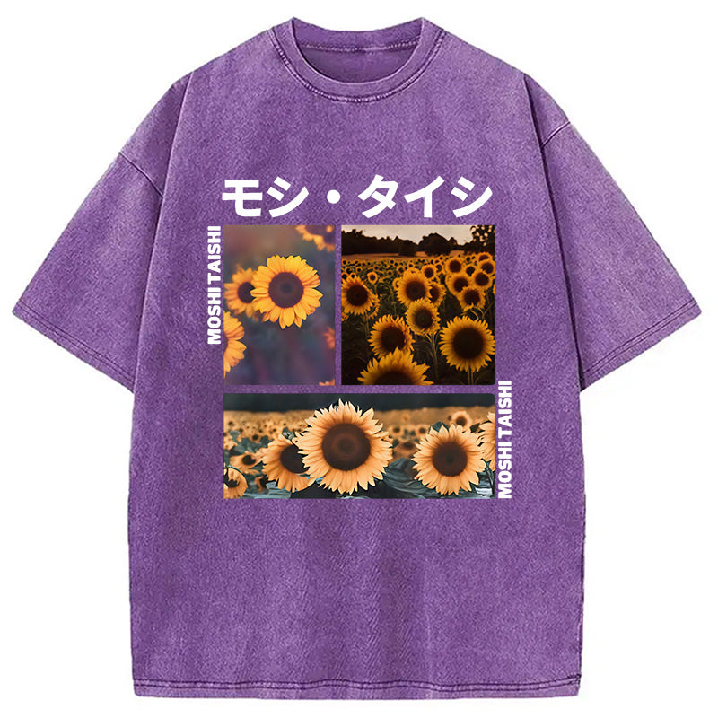 Sunflower Japanese Tokyo Washed T-Shirt