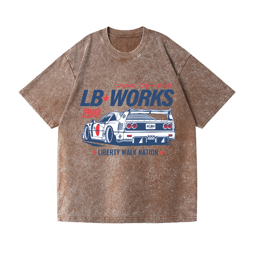 Liberty Walk Nation Vintage Wash Japanese Design T-Shirt