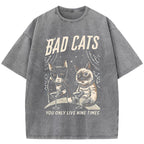 Bad Cats Washed T-Shirt