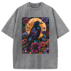 Mandala Crow Washed T-Shirt
