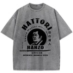 Okinawa Hattori Hanzo Vintage Wash Japanese Design T-Shirt