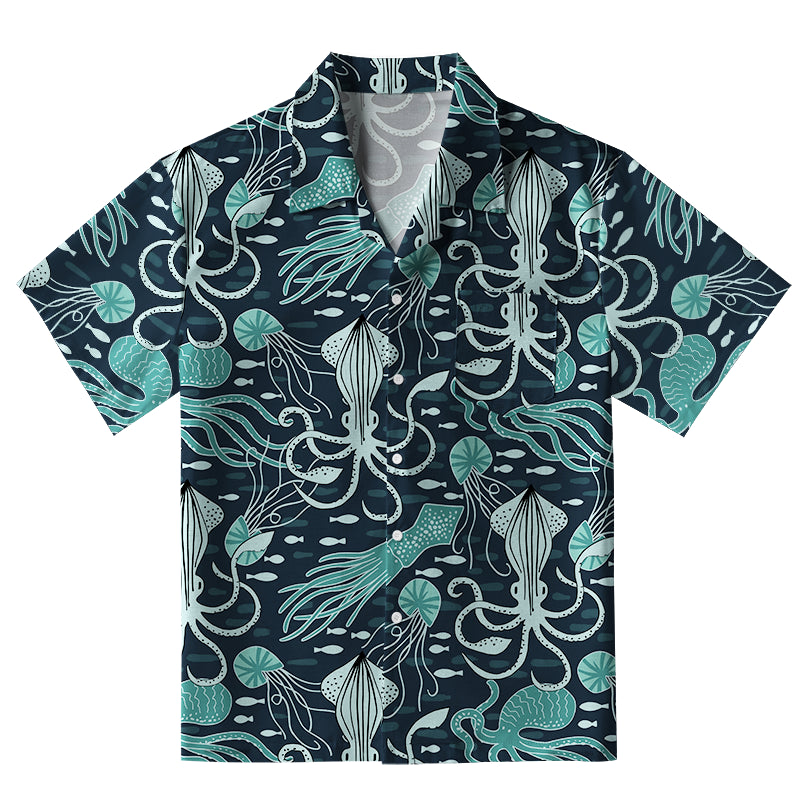 Deep Sea Squid Aloha Hawaiian Shirt