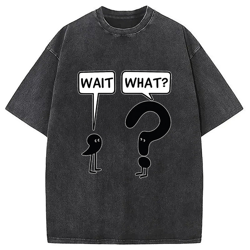 Wait, What? Washed T-Shirt