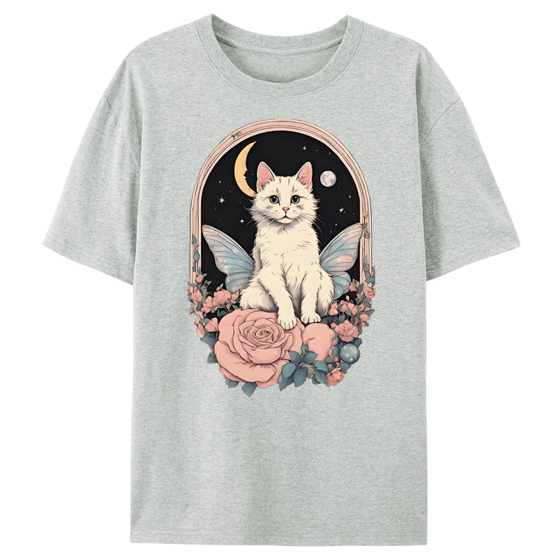 Cat & Rose Classic T-Shirt