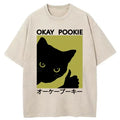 Okay Pookie Cat Washed T-Shirt