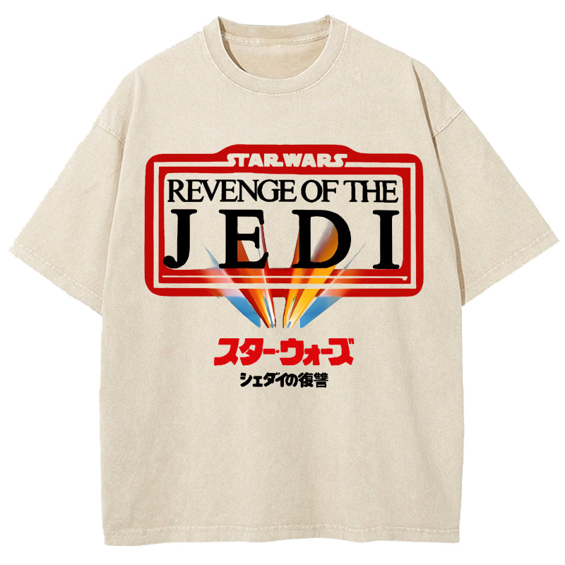 Star Wars Japanese Design Vintage Washed T-Shirt