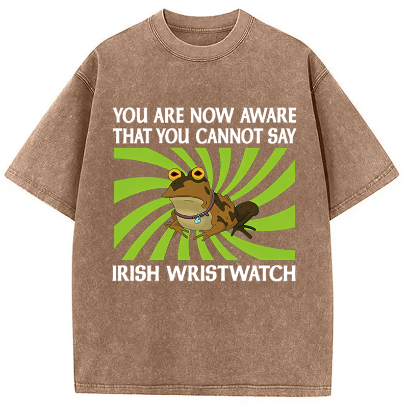 Unisex Irish Wristwatch Printed Washed Tee