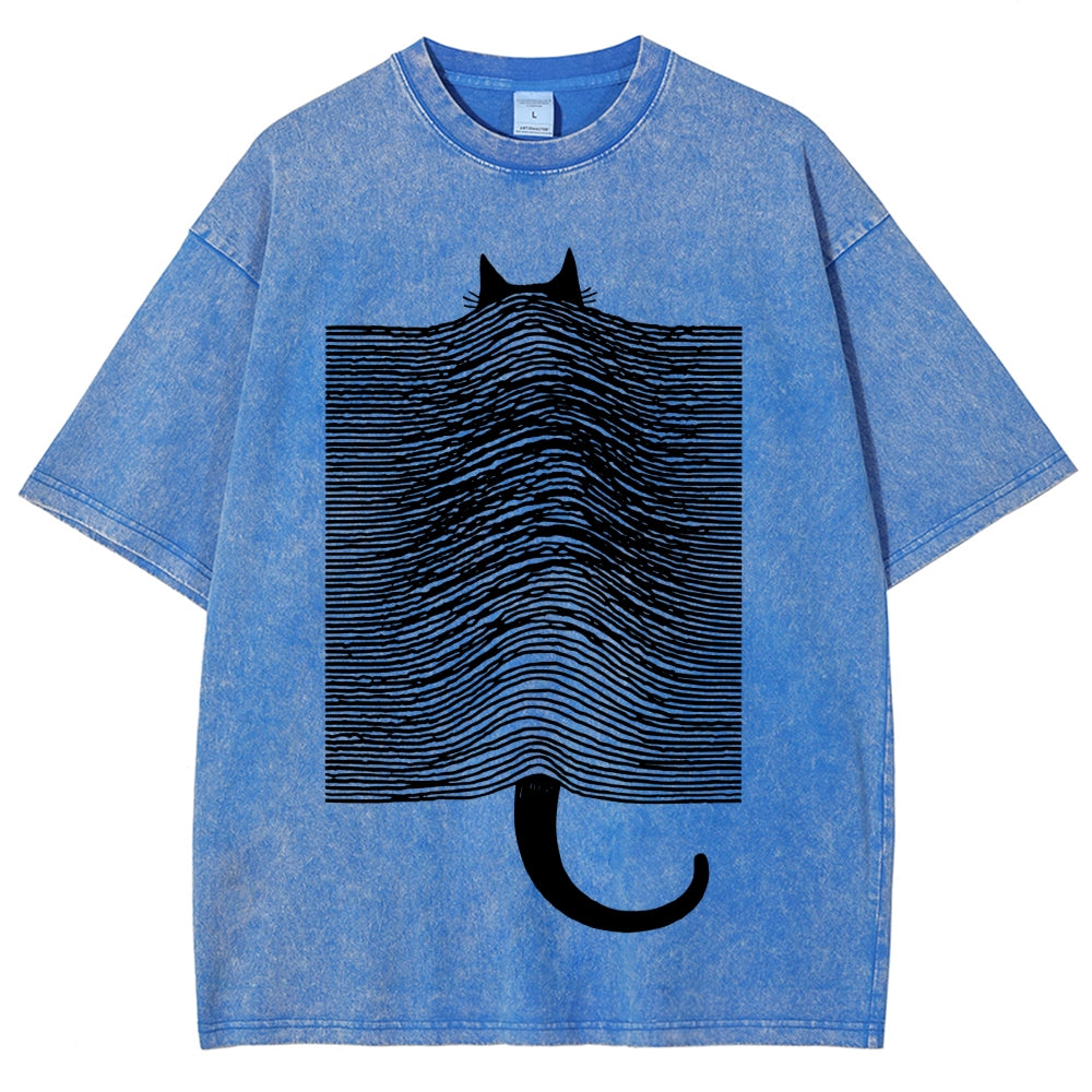 Cat Division Washed T-Shirt