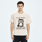 Unisex Dramatic First Cat Washed T-Shirt