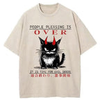 It Is Time For Evil Deeds Washed T-Shirt