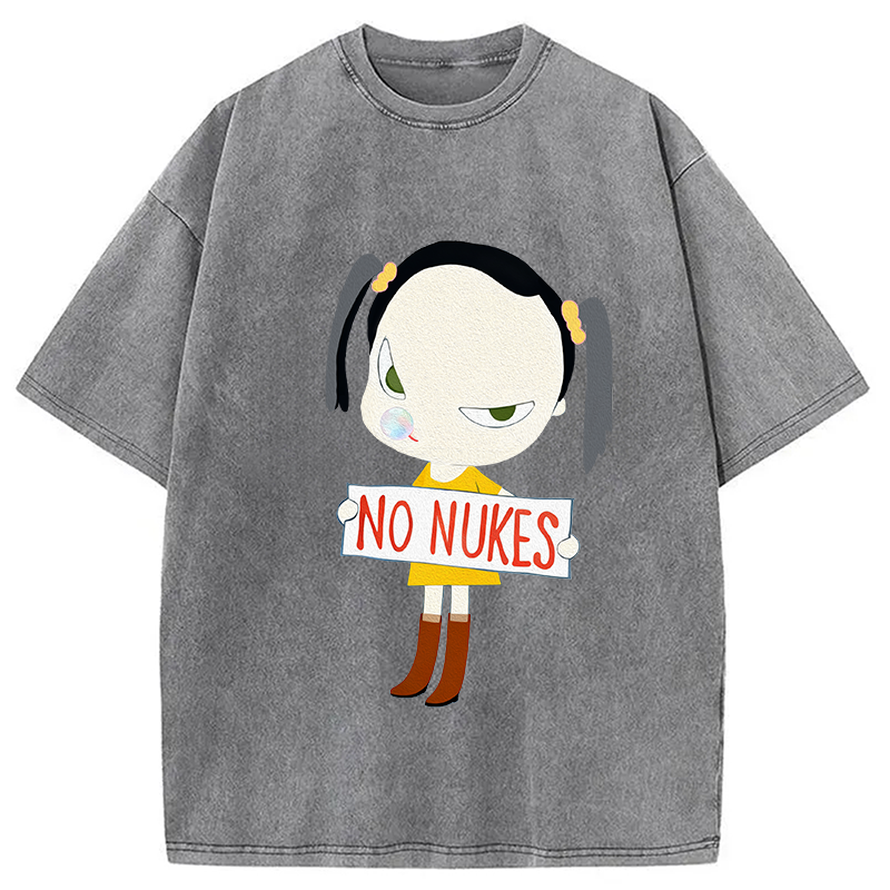 No Nukes Nara Washed T-Shirt