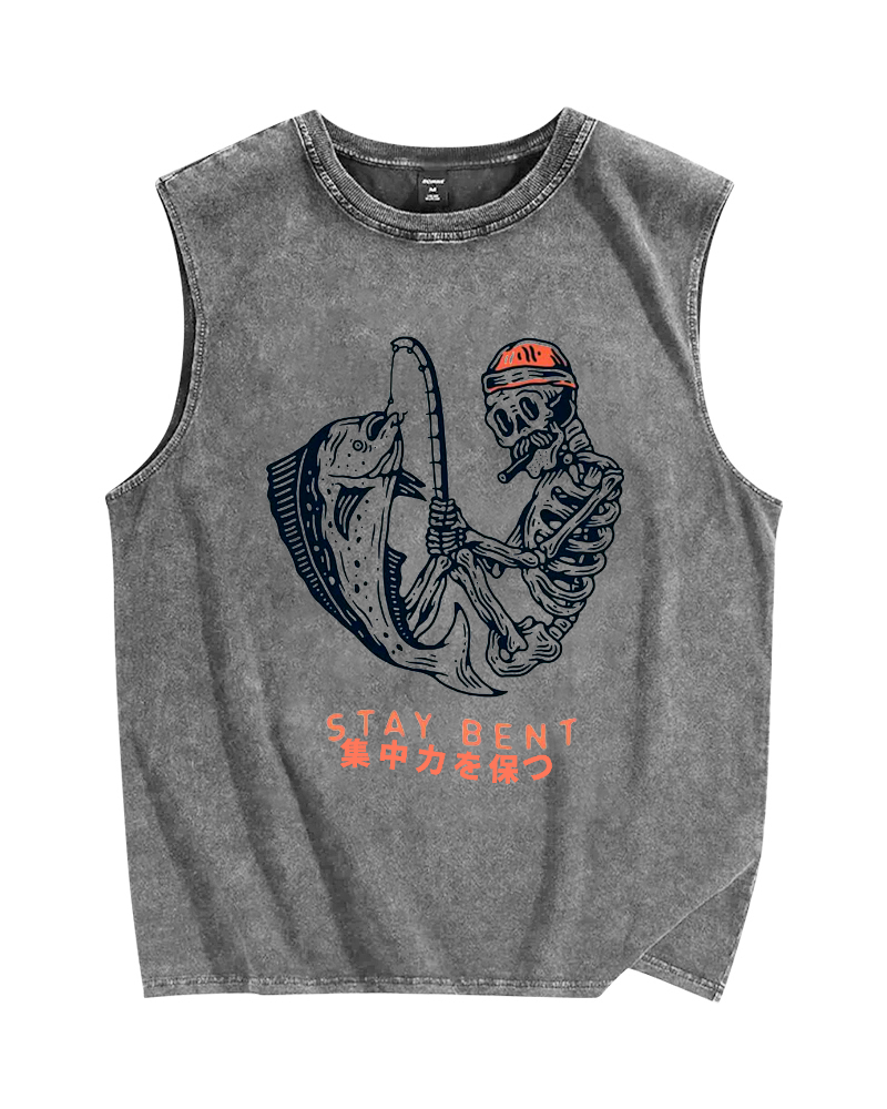 Stay bent Vintage Distressed Washed Tank Top