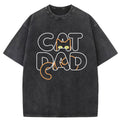 Cat Dad Washed T-Shirt