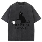 I Do What I Want Washed T-Shirt