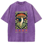 Japanese Art Mushroom Vintage Washed T-Shirt