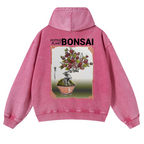 Bonsai Vintage Washed Cotton Back Art Hoodie