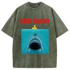 Save Ducky Parody Meme Washed T-Shirt