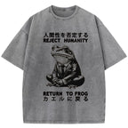 Reject Humanity Work Frog Washed T-Shirt