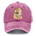 Trouble Cartoon Washed Cap