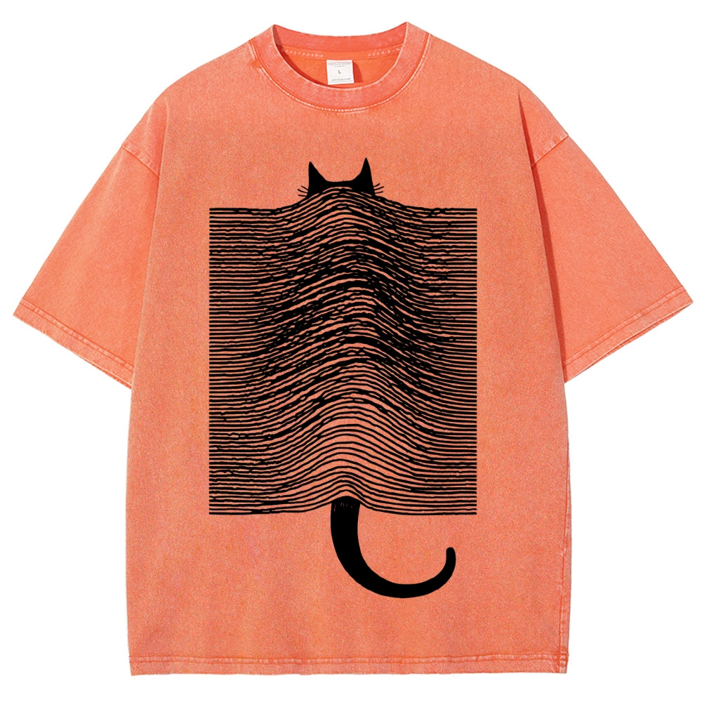 Cat Division Washed T-Shirt