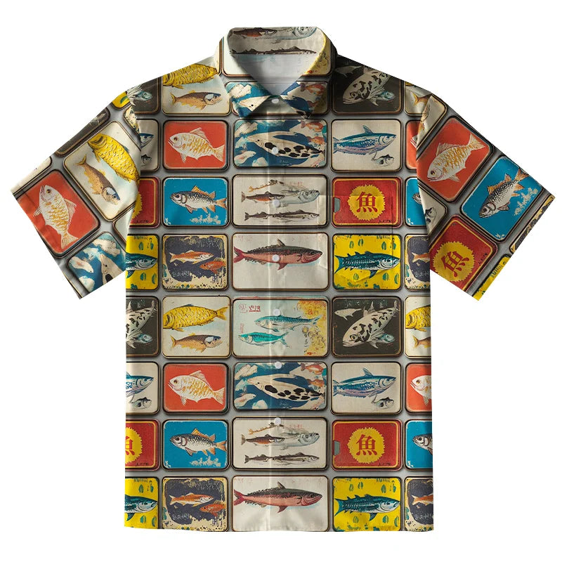 Vintage Fish Collection Button-up Shirt