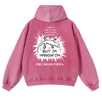 Gecko Vintage Washed Cotton Back Art Hoodie