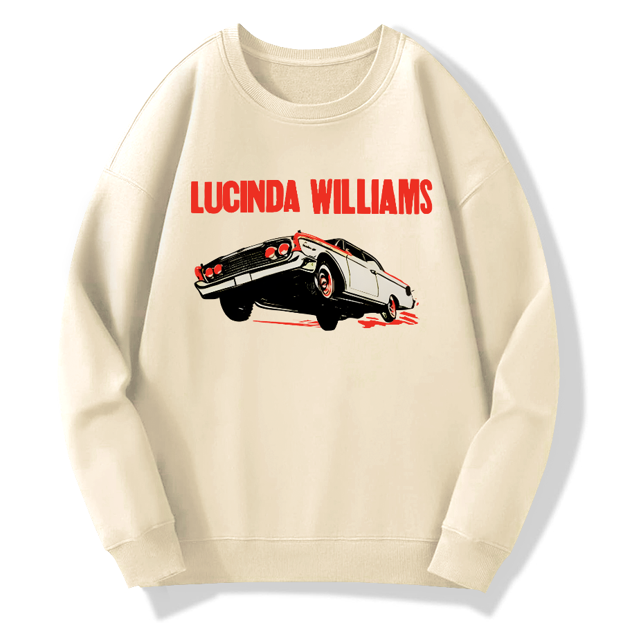 Lucinda Williams Cotton Pullover Sweatshirt